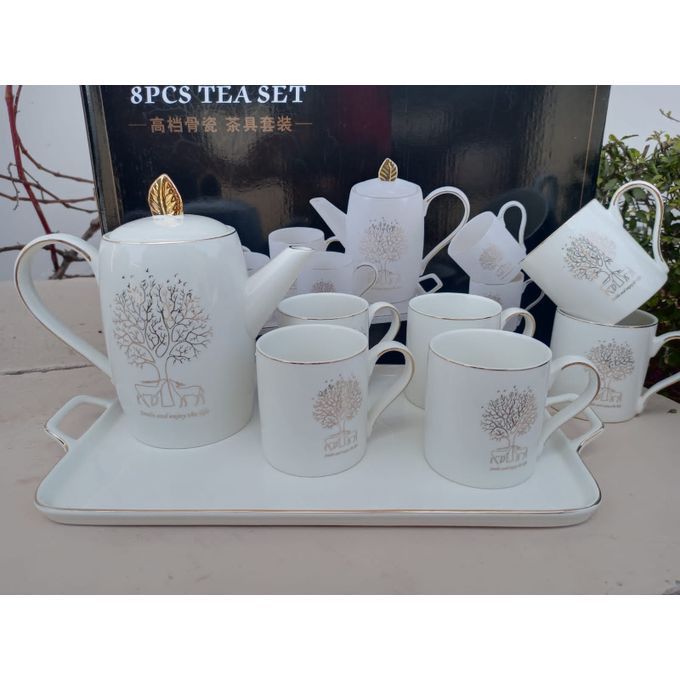 8pcs ceramic tea set
