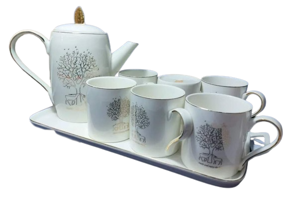 8pcs ceramic tea set